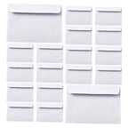 100Pcs White Business Envelopes Security Pattern Self-Seal Confidential Mailers for Office Documents Letter Size Plain Envelopes