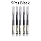 1-20Pcs Needle Type Gel Ink Pens Black/Blue/Red 0.5mm Liquid Ballpoint Pen Students Stationery School Office Writing Tool