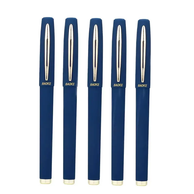 Baoke 0.5/0.7/1.0mm Large Capacity Signature Set Antibacterial Pen Black Carbon Office Neutral Roller Ball Pen Business Refill