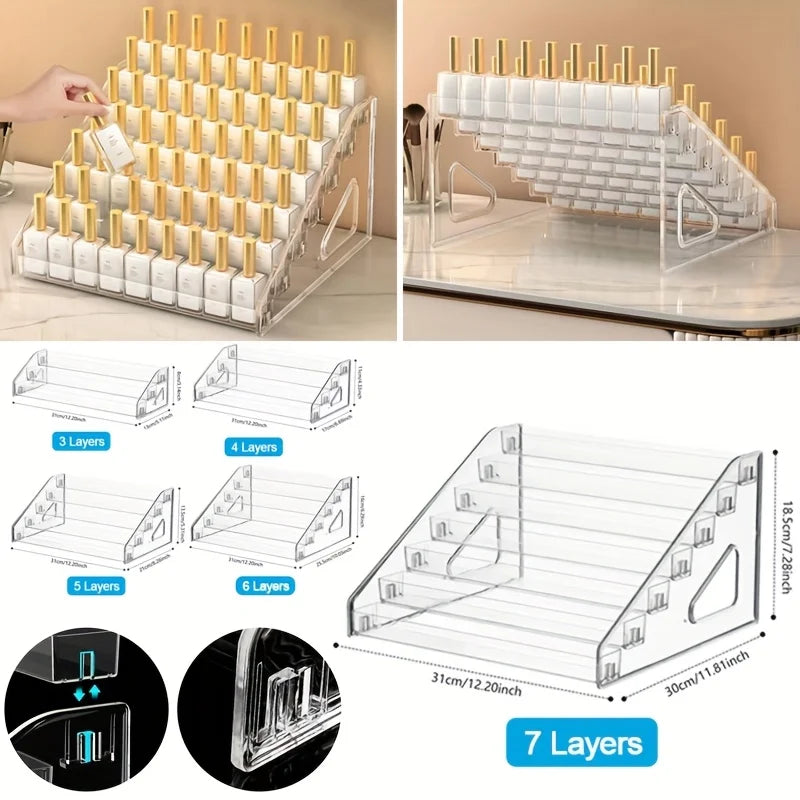 Clear Acrylic Card Display Stand Rack Shelf Organizer for PSA Trading Baseball Cards - Durable, Card Storage Organizer
