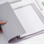 New A4 PU Leather Notebook Binder, Refillable 3/4 Round Ring Binder Cover for A4 Filler Paper, Notebook Personal Planner Binder