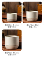 Vintage Coffee Mug 100ml 180ml 230ml Ceramics Tea Cup Japanese-style Cafes Drinkware Stoneware Espresso for Restaurants Hotels