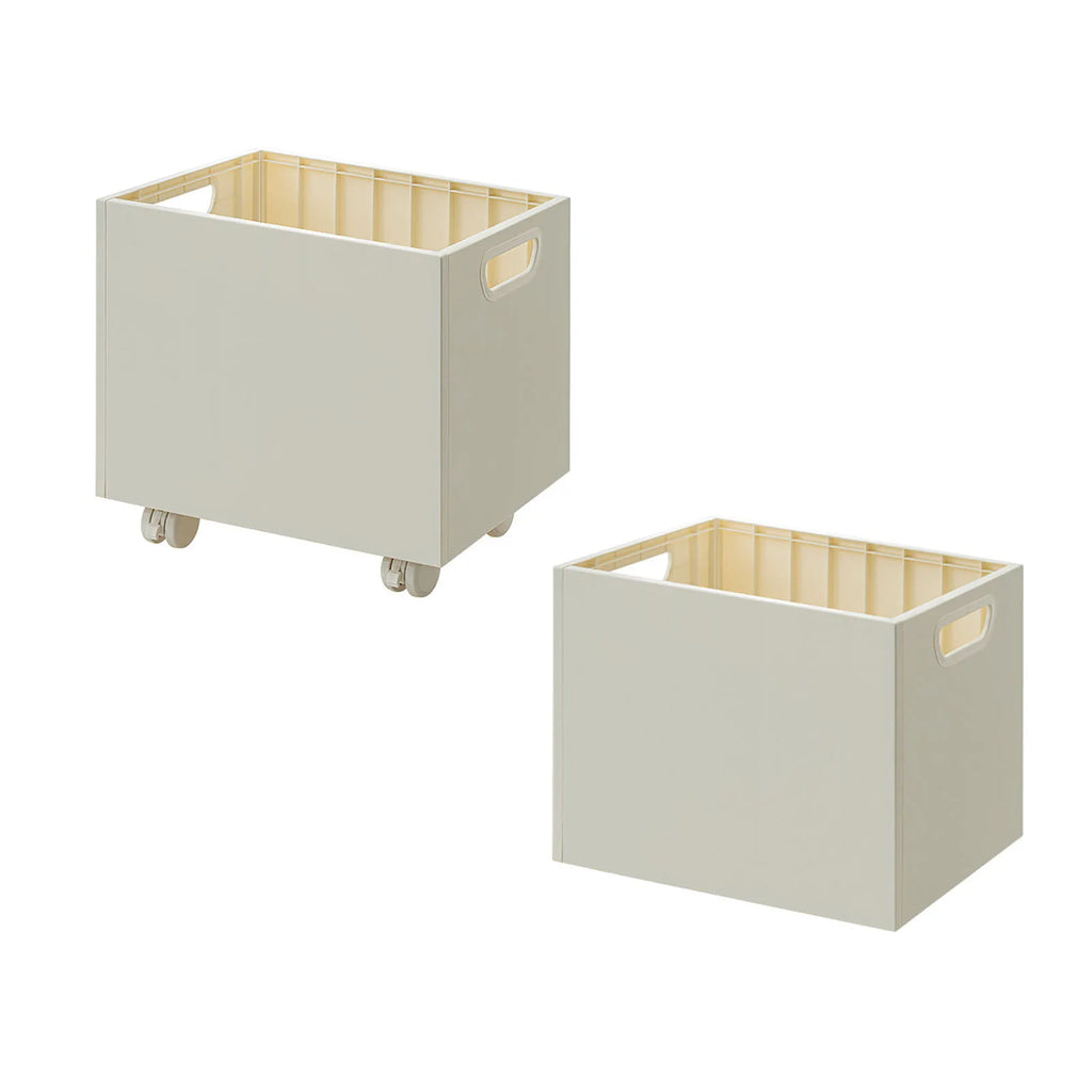 Book  Box Book Storage Box with  Side Handles Stackable 50kg Load Bearing Multifunctional Use File Storage Bins
