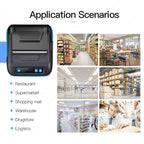 Milestone 80mm 2inch Wireless Bluetooth Thermal  Receipt Printer Receipt Label Maker Portable Sticker Label Printer Portable