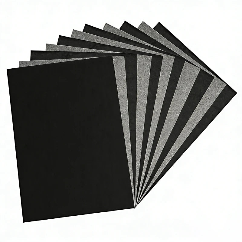 50Pcs A4 Black Graphite Copy Paper Carbon Paper Pattern Letters Erasable Tracing Paper Copy Paper Reusable Image For Office Use