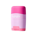 M&G Pencil Sharpener with Eraser Two in One Double Hole Designing Student Pencil Eraser Less Crumbs Clean Replaceable Core