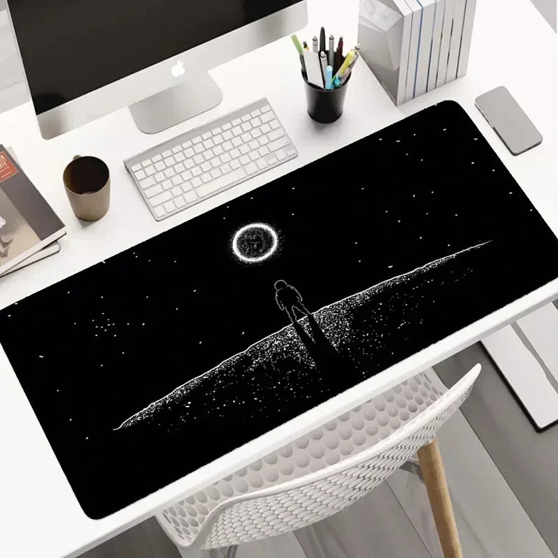 Hot Sell Large Gaming Mouse Pad Multi-size Gamer Mat Abstract XL Computer Cushion Keyboard Desk Non-Slip Rubber Locking Edge Rug