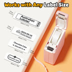 DOLEWA T01 Label Printer Portable Mini Thermal Printer Without Ink Bluetooth Wireless Labeling Machine DIY Barcode Sticker