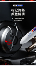 Solid Paint Marker Oil-based Ink Waterproof High Temperature Resistant for Writing Marks on Metal Wood Plastic Glass Stone
