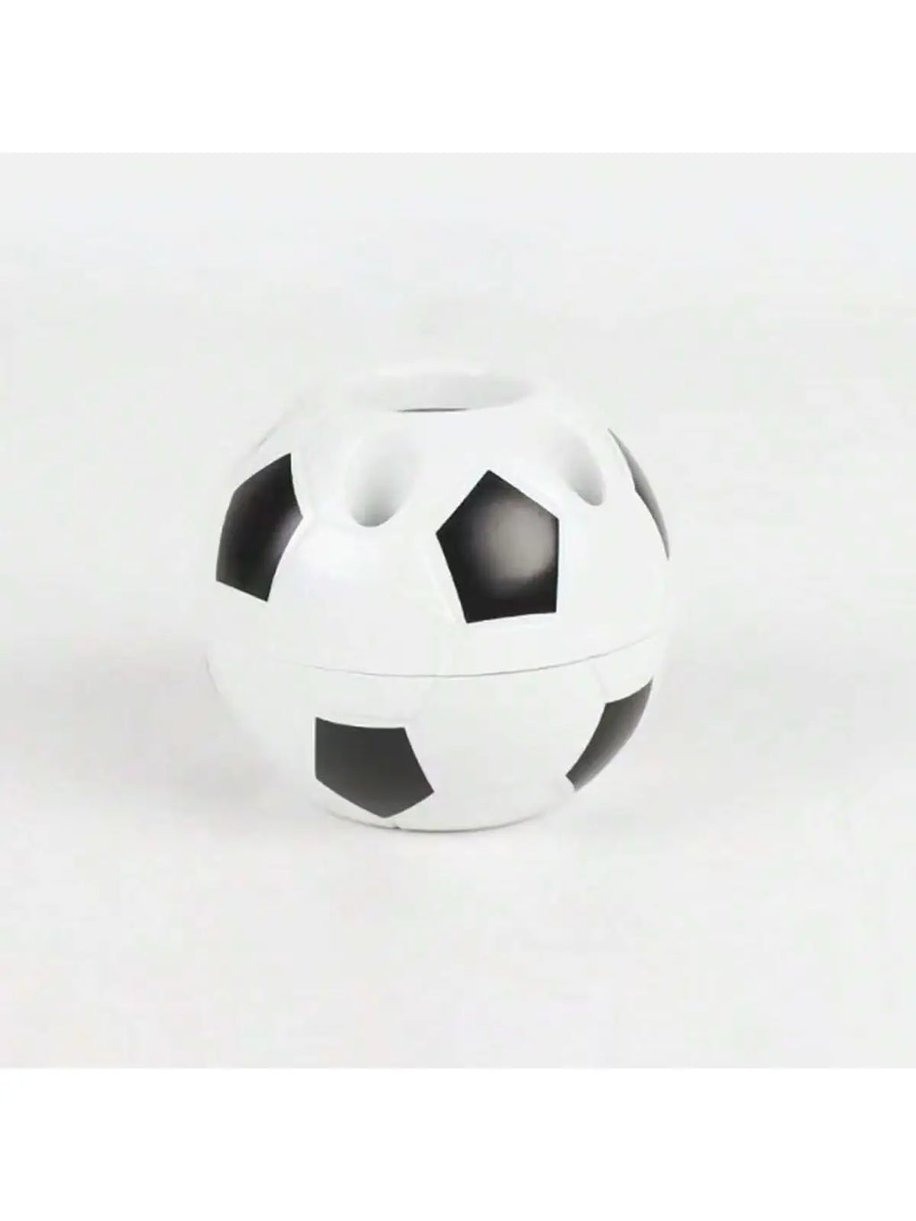 1 Piece of Creative Football-Shaped Pen Holder, Multifunctional Student Office Plastic Pen Holder, Football Pen Holder, Student Pen Holder, Plastic Storage Pen Holder, Room Decoration, Storage, Office Decoration, Back-To-Scho