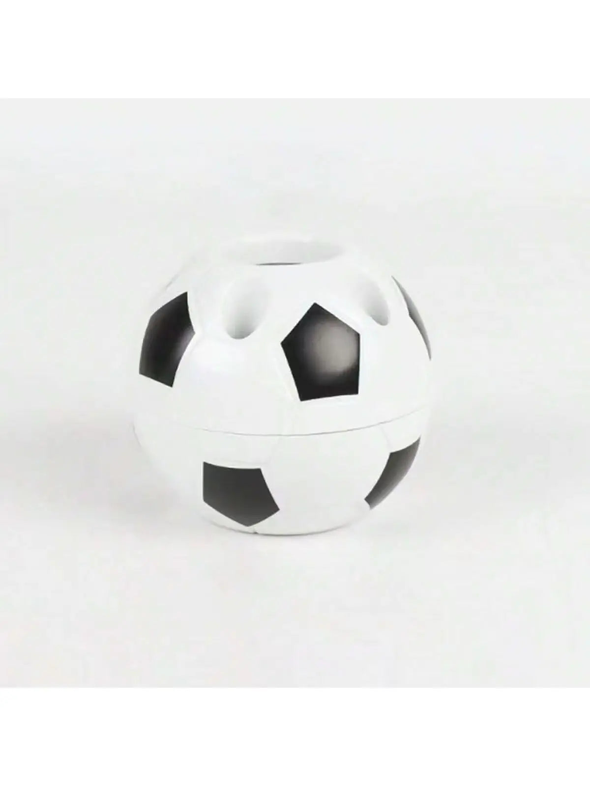 1 Piece of Creative Football-Shaped Pen Holder, Multifunctional Student Office Plastic Pen Holder, Football Pen Holder, Student Pen Holder, Plastic Storage Pen Holder, Room Decoration, Storage, Office Decoration, Back-To-Scho