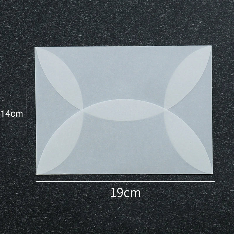 50pcs/lot Blank Translucent Envelope for Invitations Postcards European Giftbox Message Card Letters Business Wedding Envelopes