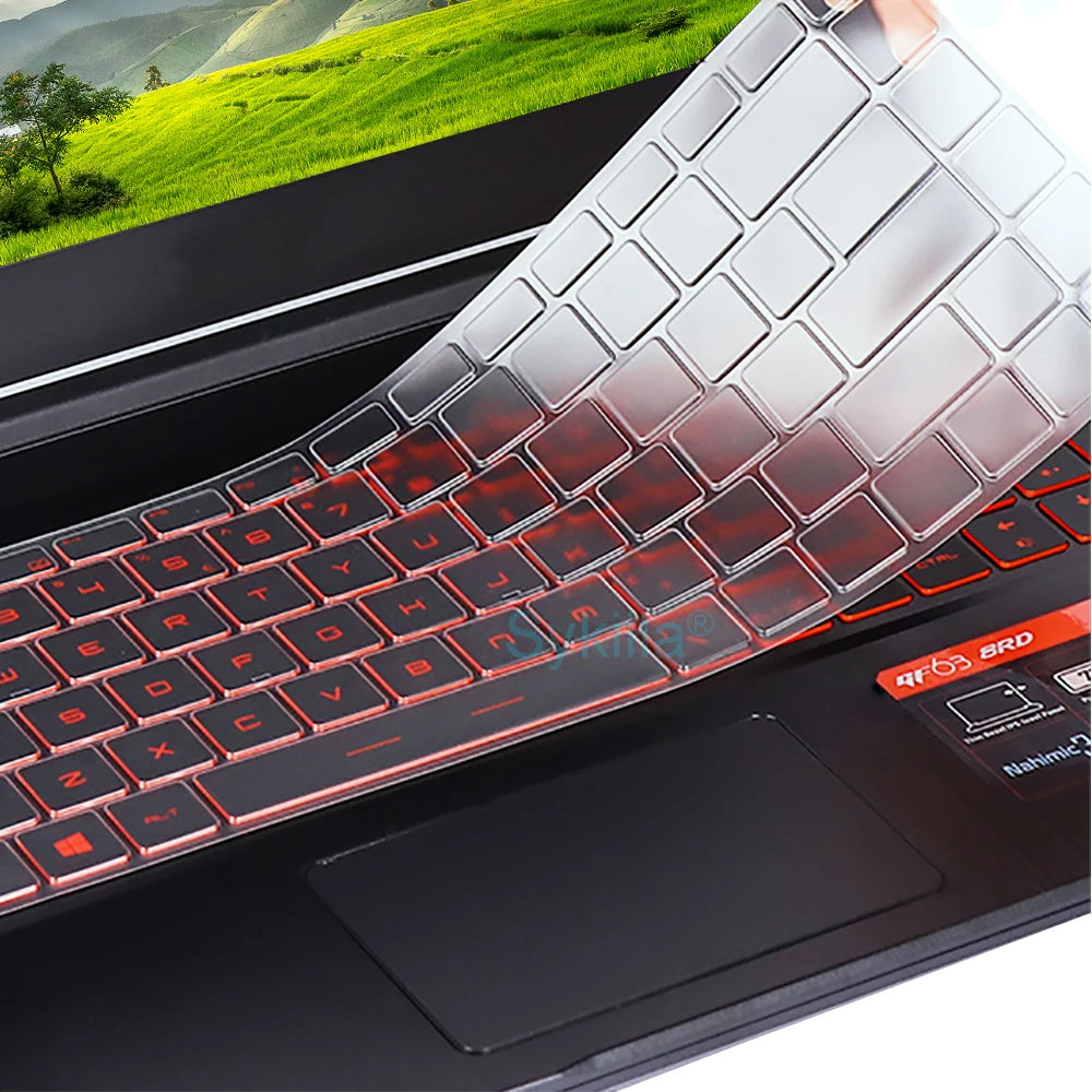 Keyboard Cover for MSI GF65 Thin GF63 GF75 Thin GF72 GF72VR GF62 GF62VR Silicone Protector Skin Case Gaming Laptop 15.6
