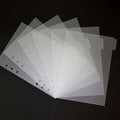 A5 Divider Tabs With Monthly Stickers 6-Hole Round Ring Transparent Pp Insertable Dividers For Loose Leaf Notebook Binder