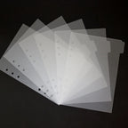A5 Divider Tabs With Monthly Stickers 6-Hole Round Ring Transparent Pp Insertable Dividers For Loose Leaf Notebook Binder