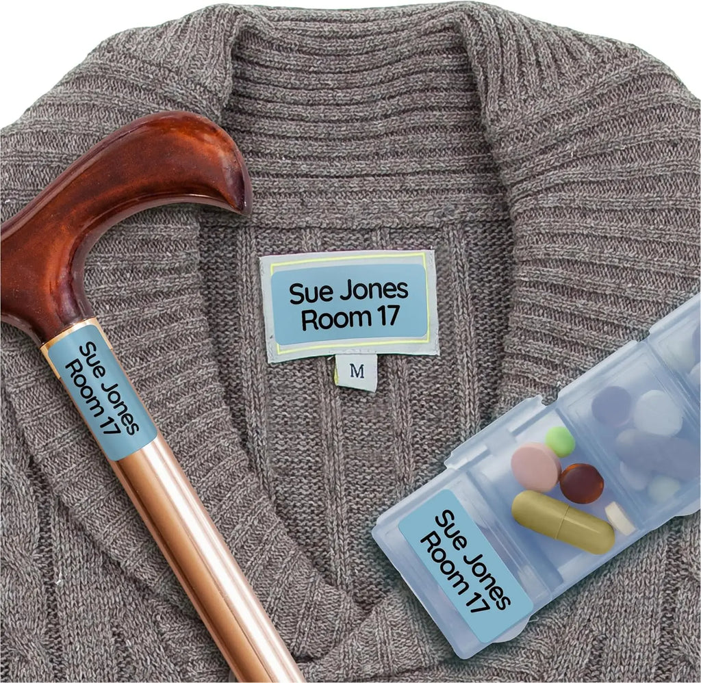 Custom Name Clothing Labels for Kids, Self-Adhesive Fabric Name Stickers, No-Iron Waterproof Washable Labels