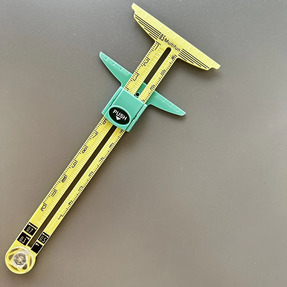 5-in-1 Exclusive Edition Sewing Ruler with Centimeter Scale And Slide Rule Heavy-Duty Plastic Structure for Cutting Embroidery A