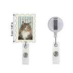 Personalized Custom Pet Picture Badge Reel,Upload Pet Photo & Name,Pet Lover Gift, Birthday, Healthcare Employees, Vet Tech