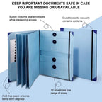 Portable In Case I Go Missing Binder Large Capacity File Storage Tools Manila Pocket Folder Multiple Pockets