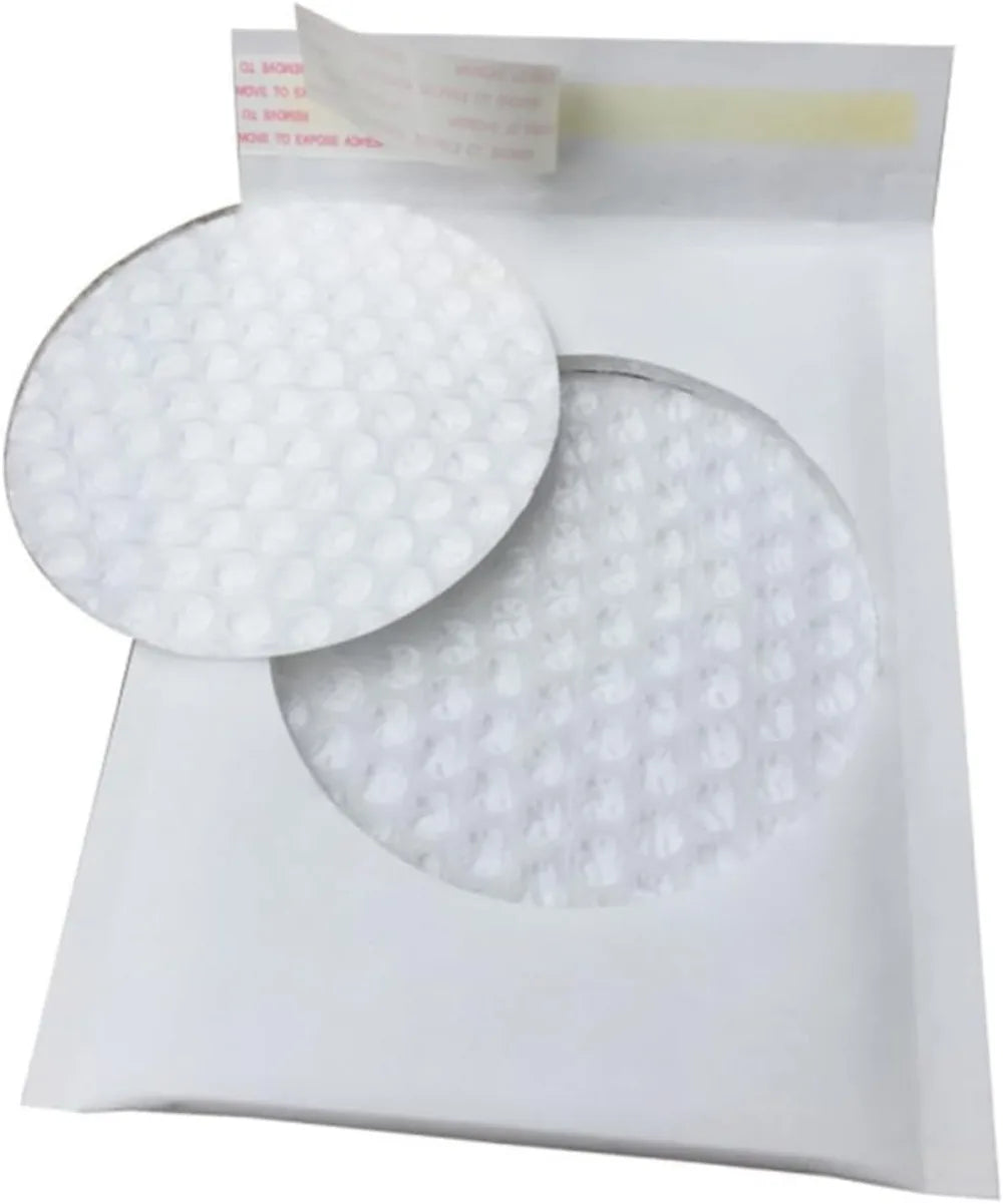 50-10Pcs White Kraft Bubble Mailers Self-Sealing Storage Paper Envelope Waterproof Cushioned Padded Foam Shipping Packaging Bags