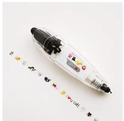1 pc Kawaii Animals Mechanical Decorative Correction Tape Corrector Diary Diy Journal Art Supplies Gift Accessories School