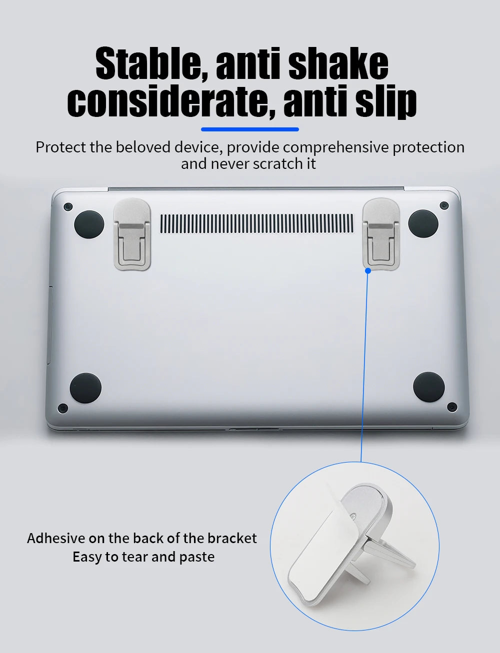 1 Pair Mini Portable Laptop Stand Computer Keyboard Holder Laptop Riser First/Second Gear Adjustment For Notebook Support