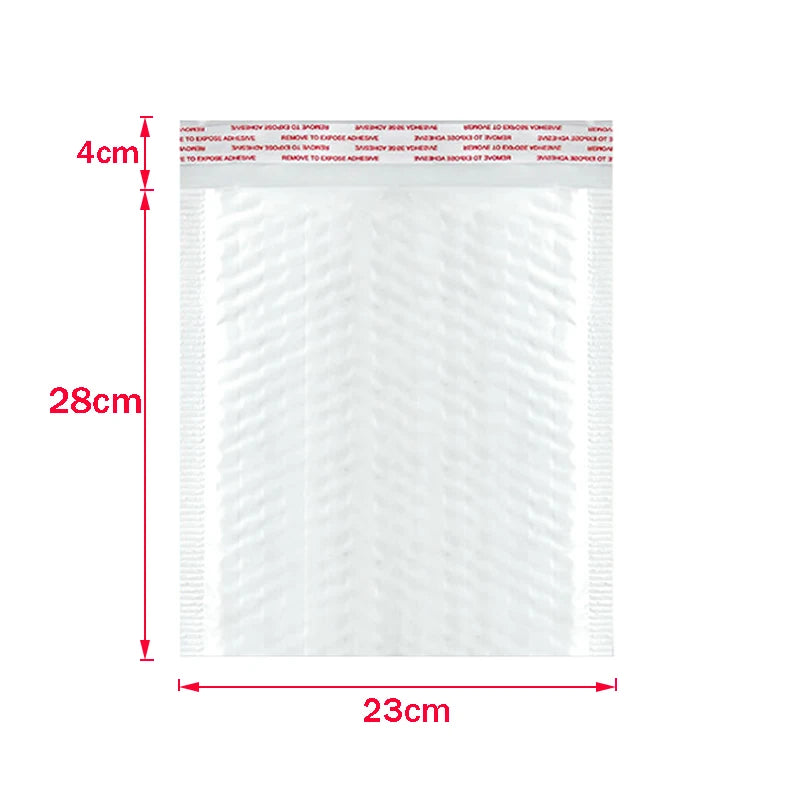 50Pcs Bubble Mailers White Poly Bubble Mailer Self Seal Padded Gift Bag Packaging Envelope Bags Book Shipping Package Bag
