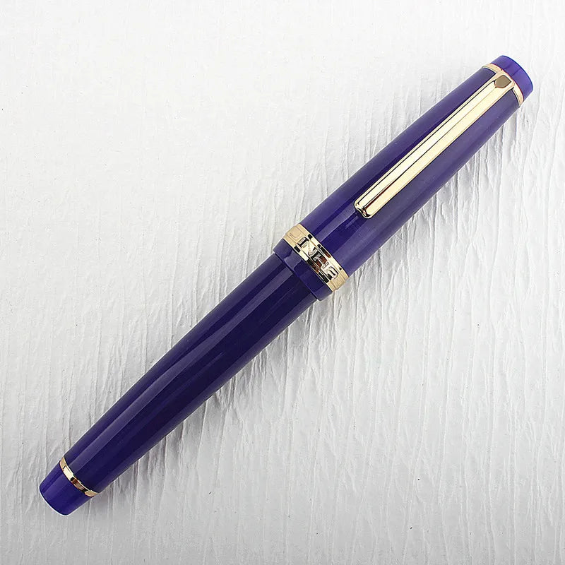 Jinhao 82 Fountain Pen Acrylic EF/F/M/Bent Nib Golden Trim with Converter Writing Pen