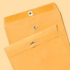 4ct 9" x 12" Clasp Closure Manila Envelopes: Large Mailing Envelopes, Beige, Paper, Stationery, 4 Pack