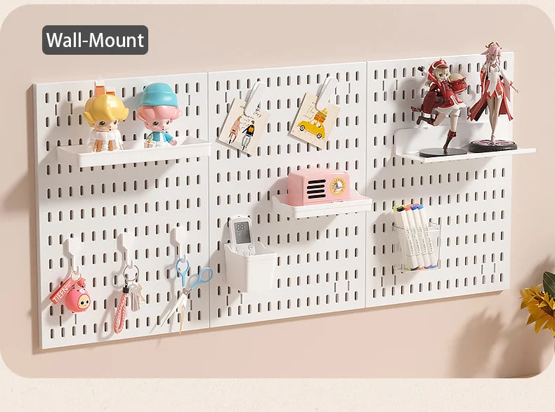 Neat Plastic Pegboard  Desk Organizer with Multiple Accessories for Home Office, Craft Room and Garage Display