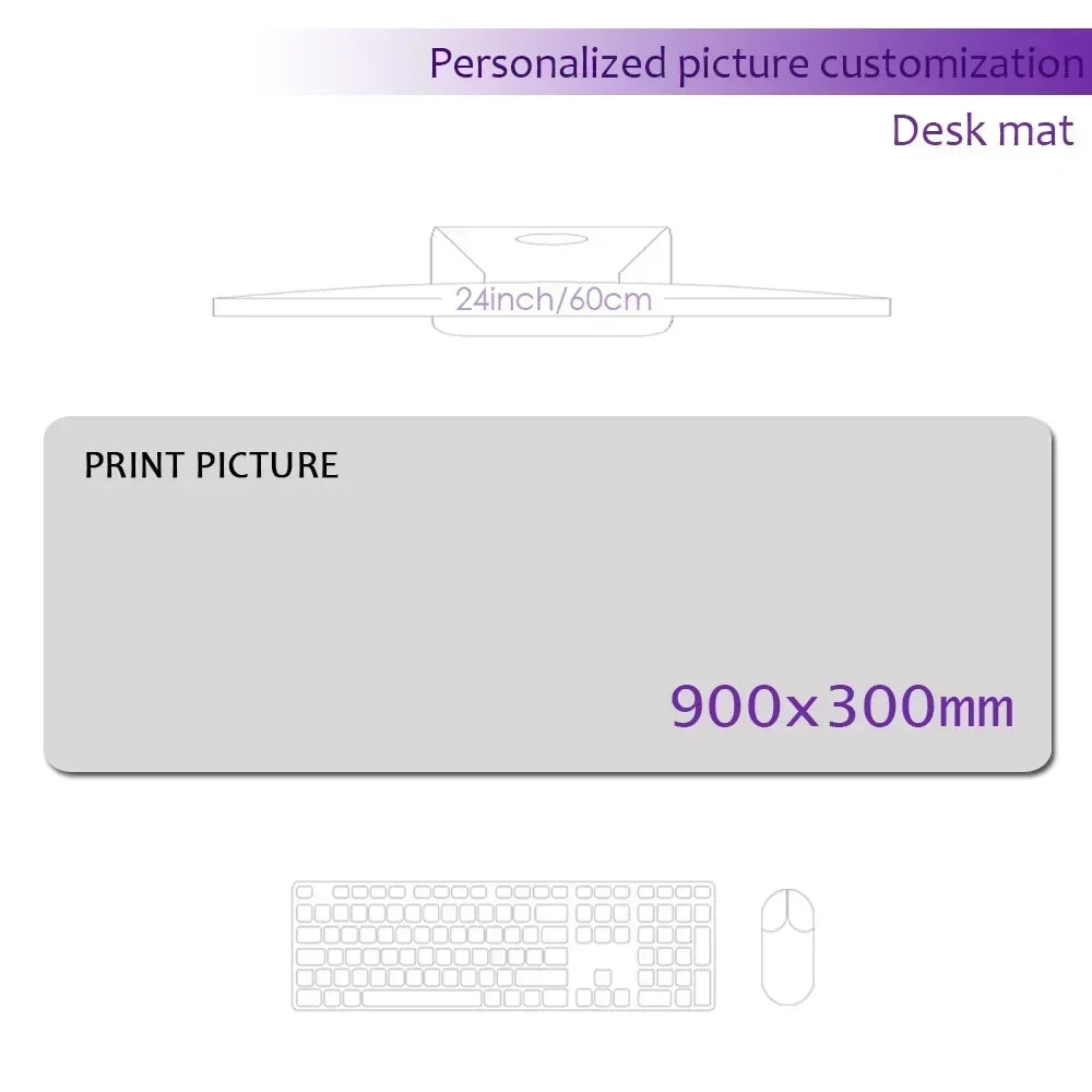 Create Your Own Personalized Mousepad Print Custom Mouse Pad Company Playmat Deskmat 1200x600 Customizable Keyboard Computer Mat
