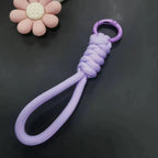 12cm Paracord Braided Woven Keychain Wrist Rope Phone case Anti-lost Rope Strap Key Ring Tactical Survival Tool Backpack Buckle