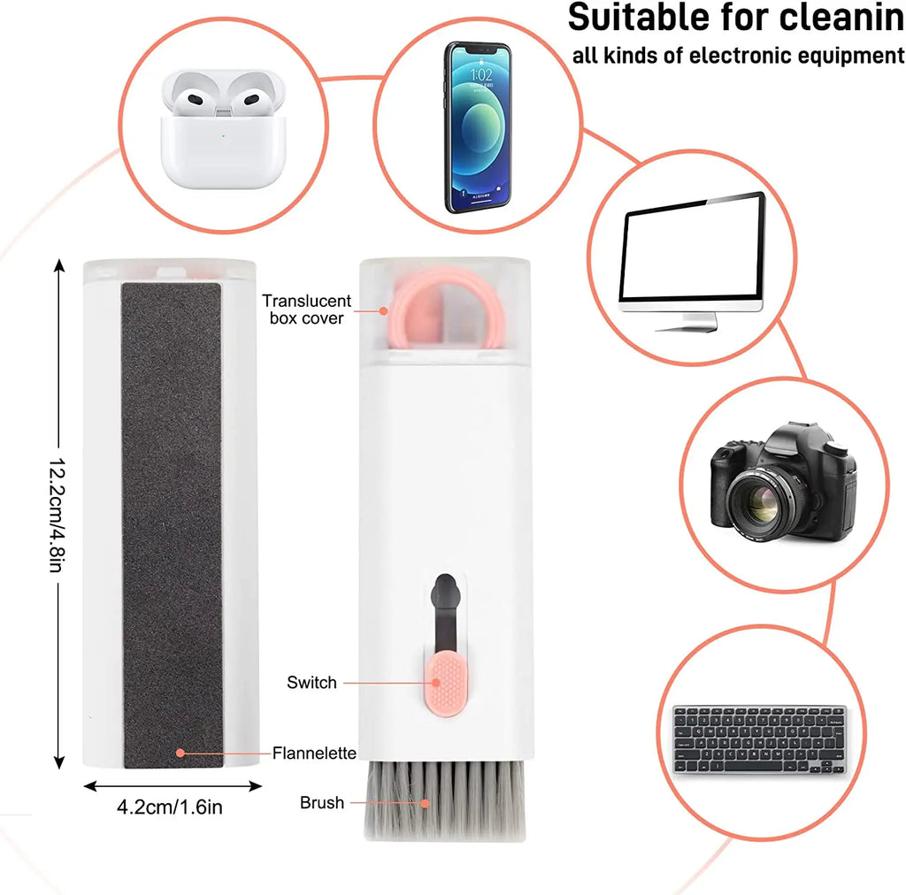 7-in-1 Keyboard Cleaning Brush Kit Earphones Cleaning Pen For AirPods iPhone Cleaning Tools Computer Cleaner Kit Keycap Puller