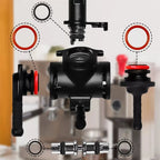 15pcs, O-Ring Seal Kit Silicone Gasket For Saeco Gaggia Spidem Coffee Machine Brewing Group Spout Connector Kitchen Accessories