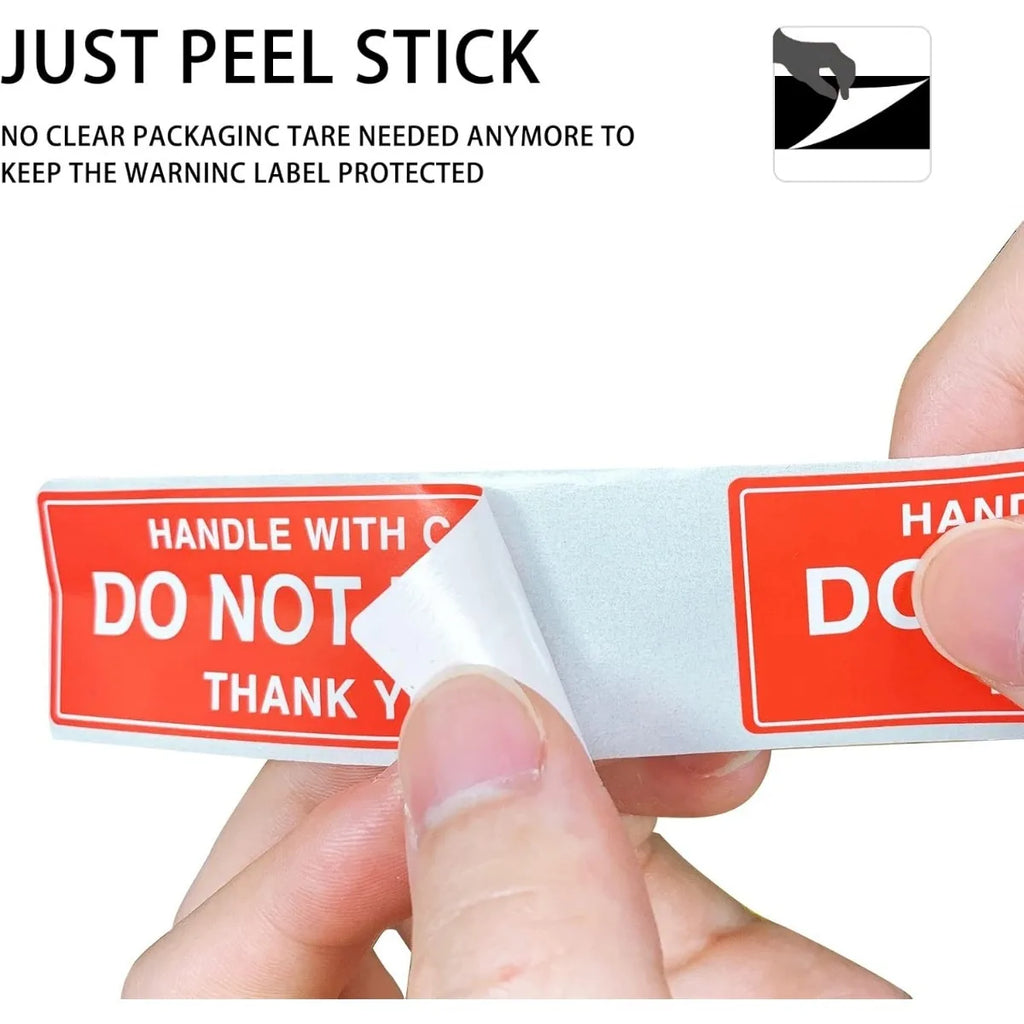 2"x 3" Fragile Stickers 500 Labels Per Roll Strong Adhesive (Handle with Care,Thank You) Labels for Shipping Moving,Do Not Bend