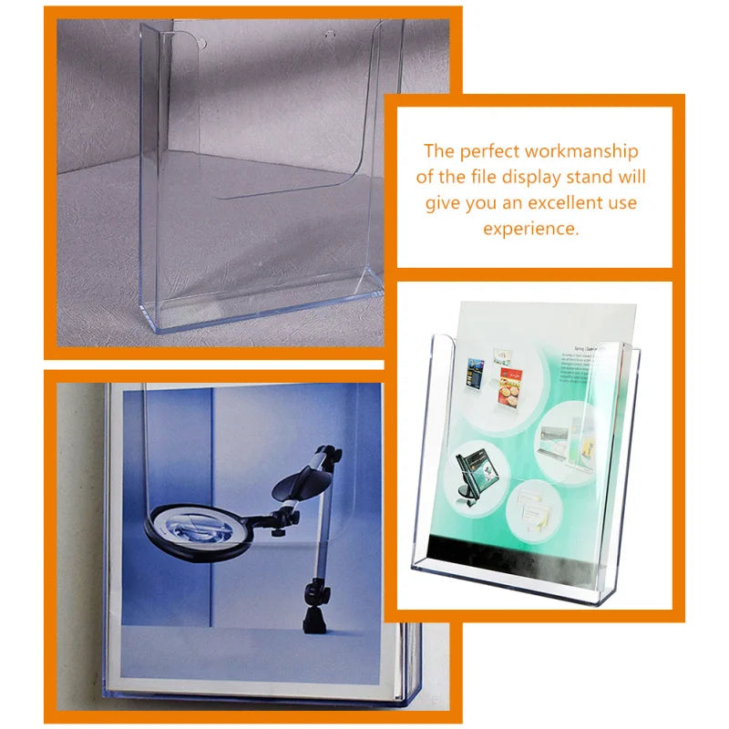 Wall-Mounted Document Organizer Practical Plastic File Holder File Paper Rack Wall Mounted/Hanging Document Paper Organizer