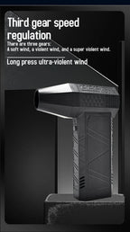 Powerful Turbo Air Blower 130000RPM Cordless Dust Cleaner With 4000mAh Battery, 3 Speed Levels, Magnetic Nozzle For Home