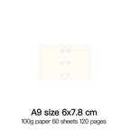 High Quality Ring Binder Notebook A5 Personal A6 A7 A8 Size Insert Refills Loose Leaf Spiral Diary Planner Inner Core 100g Paper