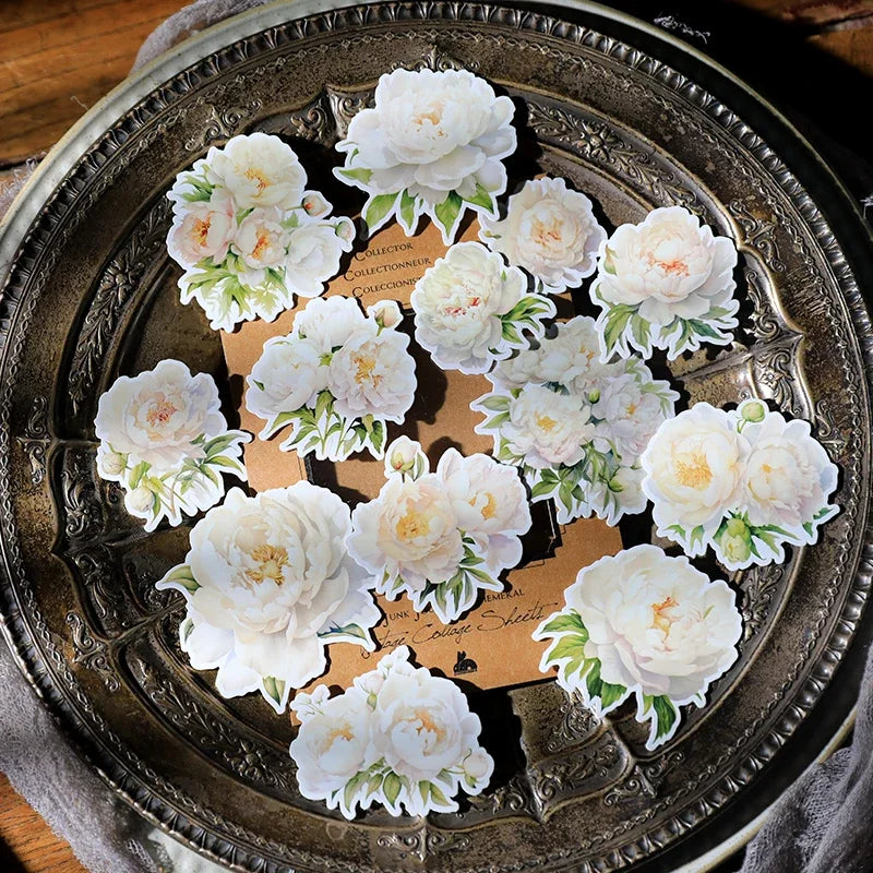 Vintage Mottled Clip Lady Hand Cardstock DIY Junk Journal Collage Flower Frame Door Craft Paper Thick Card Material Scrapbooking