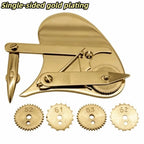 Vintage Precision Ruling Pen Set Solid Alloy Material Comfortable Handheld Shape Mechanical Gear Train Interchangeable Wheels