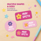 140PCS Personalized Kids Name Labels, Waterproof Custom Stickers for Bottles, Clothes, School Supplies and Daycare Items