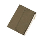 Canvas Zipper Card Holder for Travel Notebook, Canvas Storage Bag File Folder Refill Insert for Standard Journals Stationery