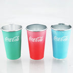 470ml Portable Aluminum Mug-CocaCola Cups ColorChanges When Cool Perfect for Cold Sensation Outdoor Camping Beer Cold DrinksCup