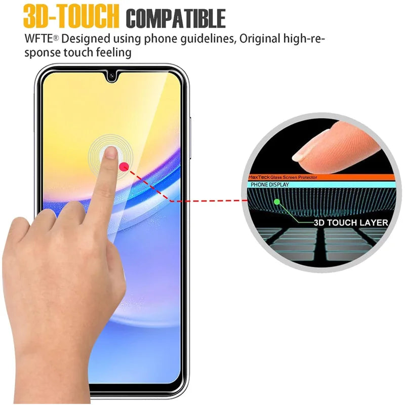 9H Screen Protector for Samsung A15 A16 A56 A36 A17 A14 A25 A24 A55 A53 A52 A57 A37 A34 A35 Tempered Glass Samsung Galaxy A15