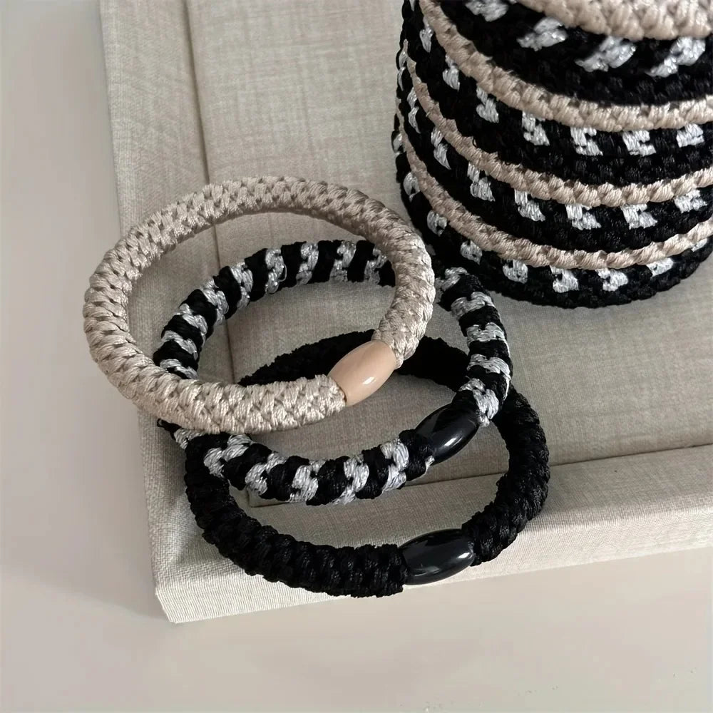 15pcs/box High Elastic Hair Rubber Bands For Women Black Hair Tie Girls Ponytail Holder Hair Rope Hairbands hair accessories