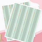 280PCS Personalized Name Stickers Long Strip Pencil Labels Custom Waterproof Self Adhesive Name Labels for Bottles Notebooks