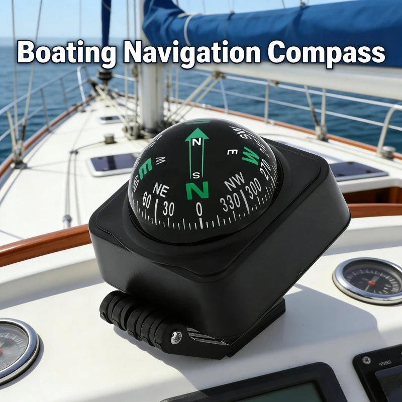 Auto Vehicle Navigating Car Compass Car Dashboard Navigation Compass For Outdoor Boat Hiking Portable Folding Camping Equipment