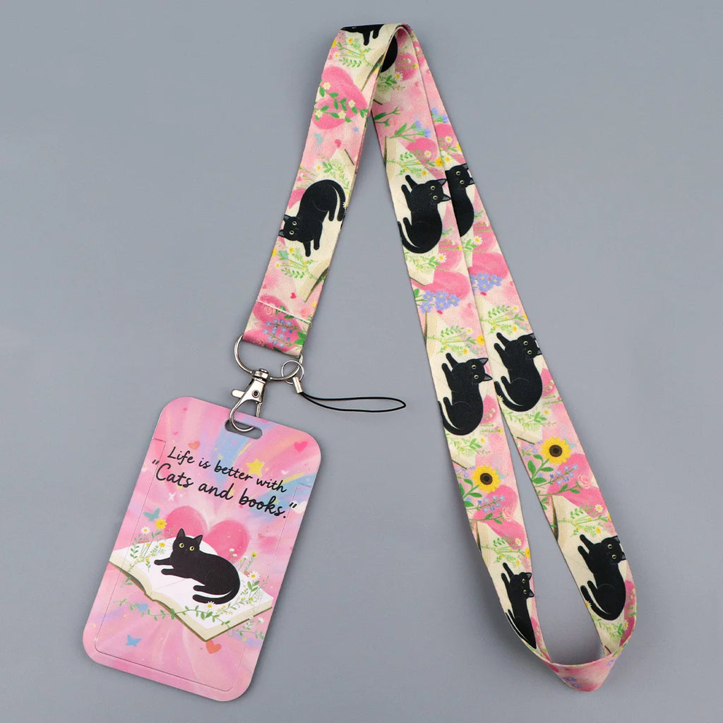 Heart Credential Holder Minimalist Style Lanyards for Key Neck Strap For Card Badge Gym Keychain Keyring Accessories Gifts