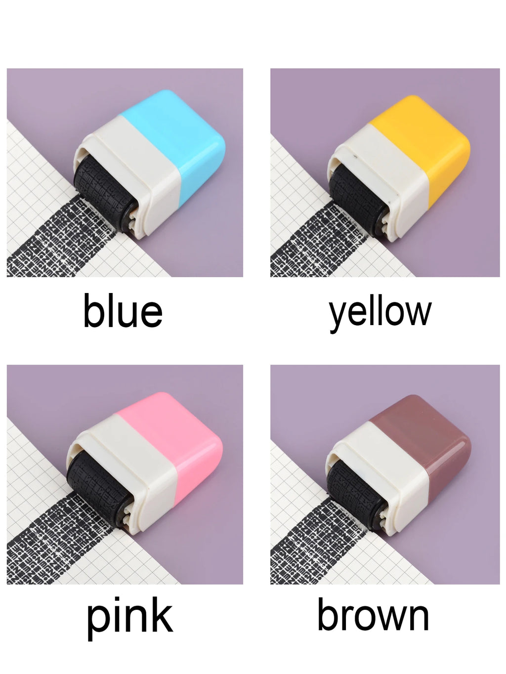 Creative Confidential Stamp Roller-Style Garbled Express Waybill Graffiti Stamp, School and Office Supplies, Privacy Protection