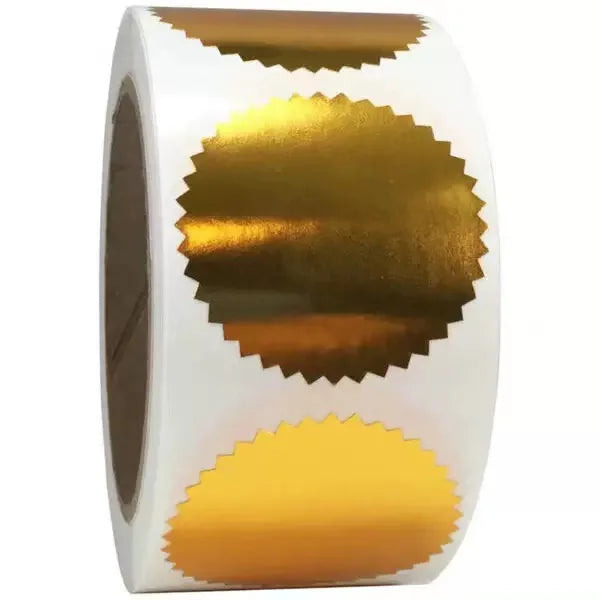 250pcs/Roll color Embosser Sticker Embossing Stamp,Customize Blank Embosser Seal labels Business Sticker Reward Party Favors